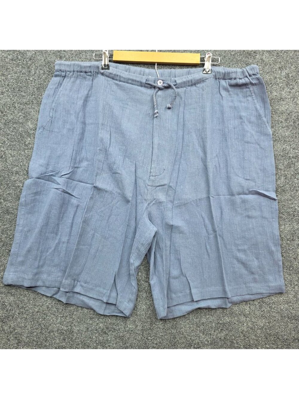 King Size Cotton Shorts 2XL Big Blue Casual Loungewear Resort Coastal Grandpa